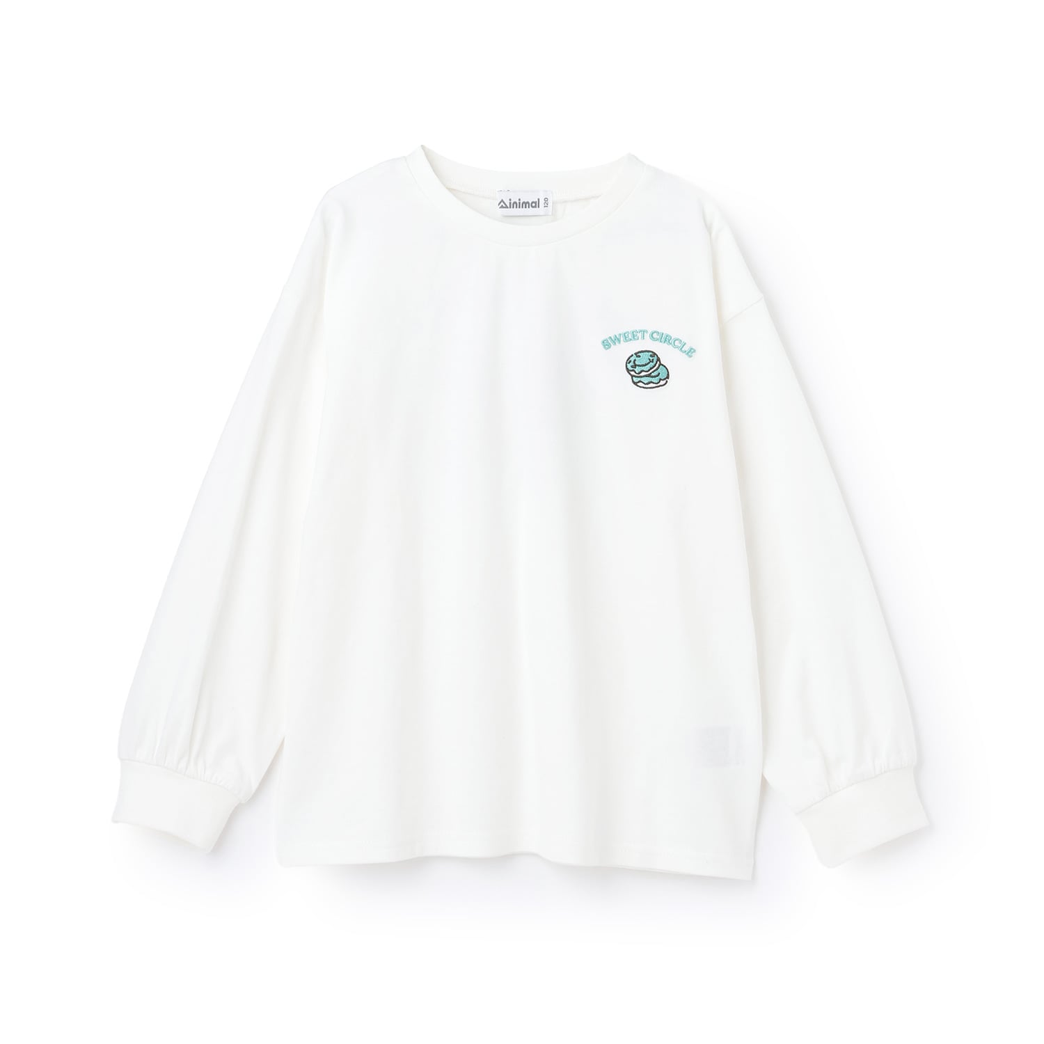 ミニマル minimal 【綿100%】【防汚】ドーナツフォトプリント長袖Tシャツ （ラベンダー） ラベンダー