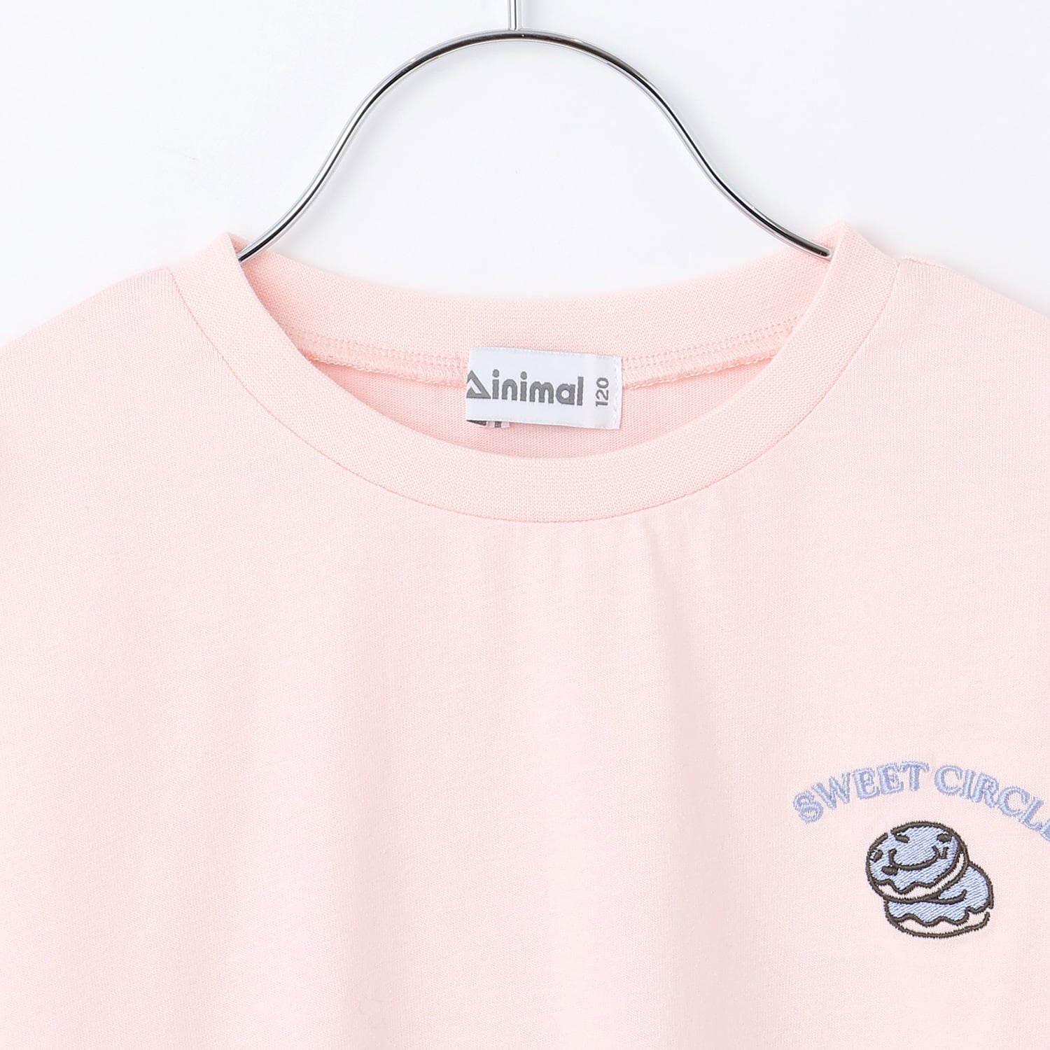 ミニマル minimal 【綿100%】【防汚】ドーナツフォトプリント長袖Tシャツ （ラベンダー） ラベンダー