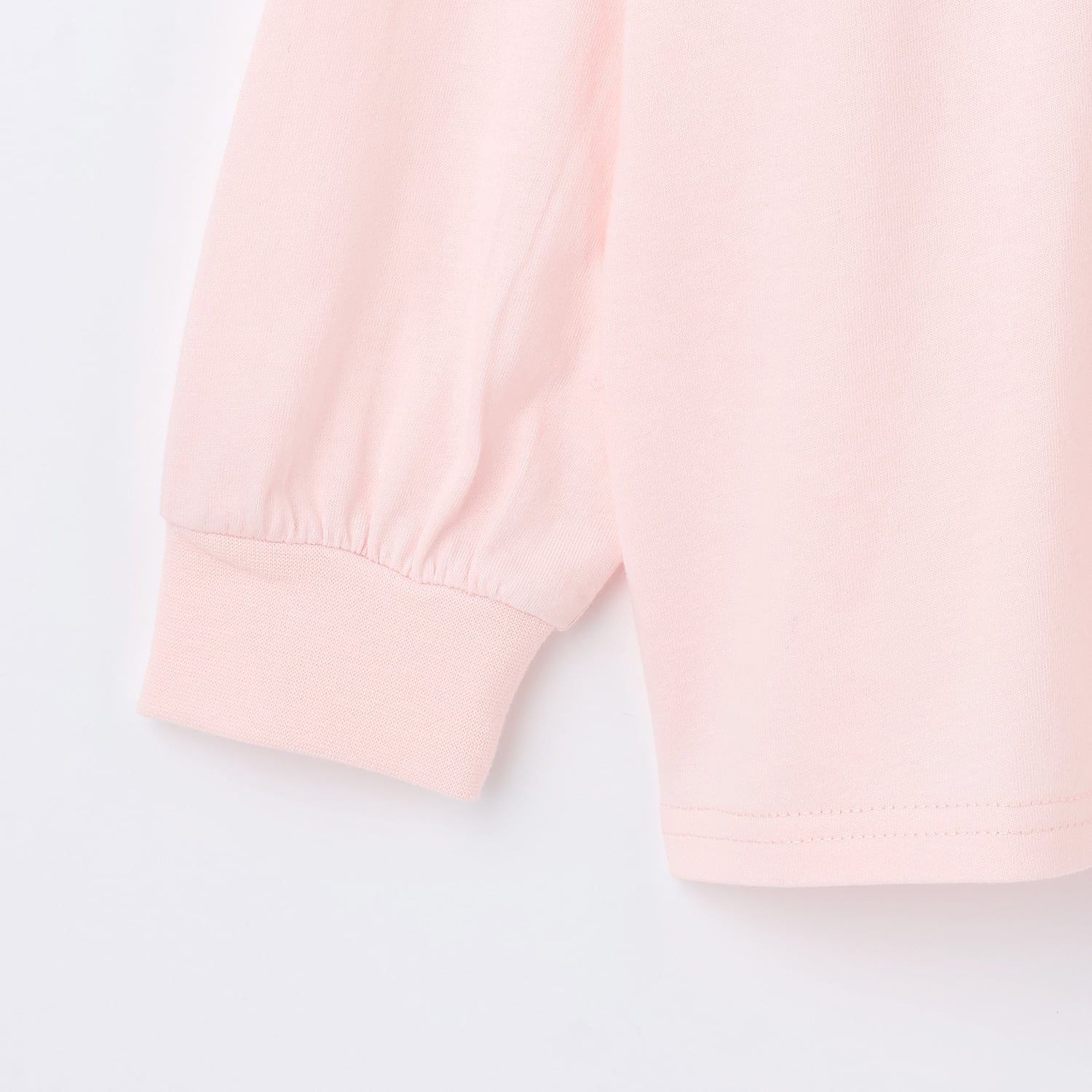 ミニマル minimal 【綿100%】【防汚】ドーナツフォトプリント長袖Tシャツ （ラベンダー） ラベンダー