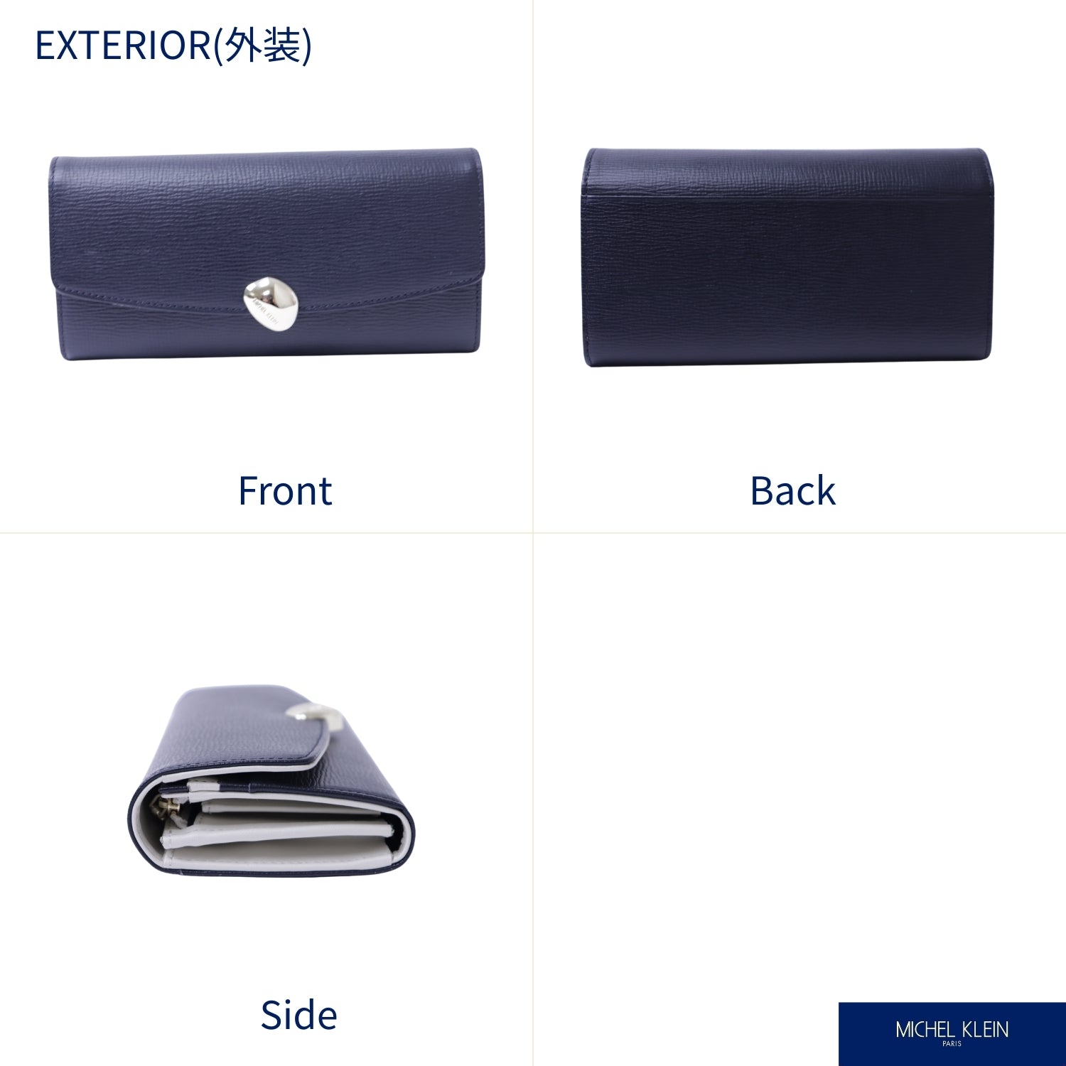 ミッシェルクラン MICHEL KLEIN ミッシェル クラン カブセ長財布 （ネイビー(NAVY)） ネイビー(NAVY)