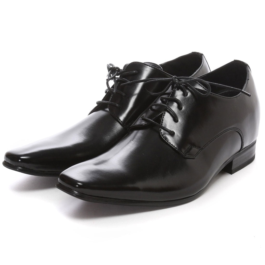 MM/ONE 6cm up long leg plain toe lace-up shoes