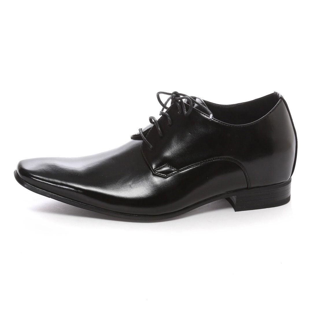 MM/ONE 6cm up long leg plain toe lace-up shoes