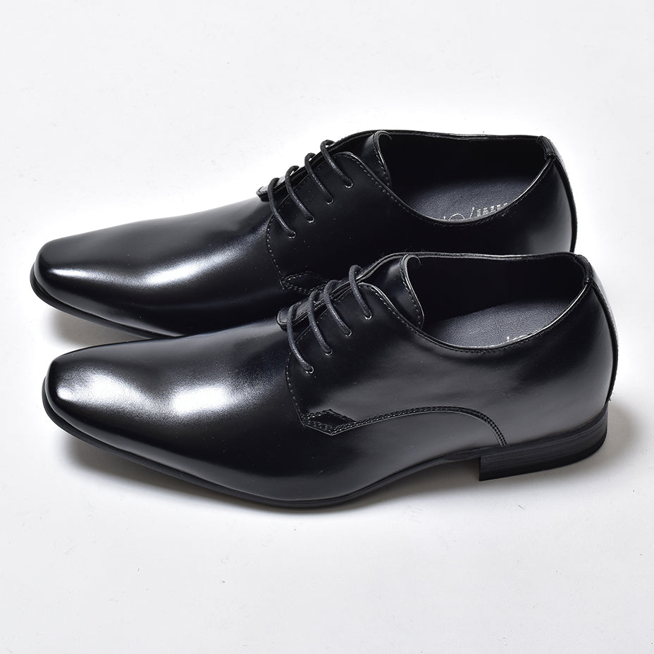 MM/ONE 6cm up long leg plain toe lace-up shoes