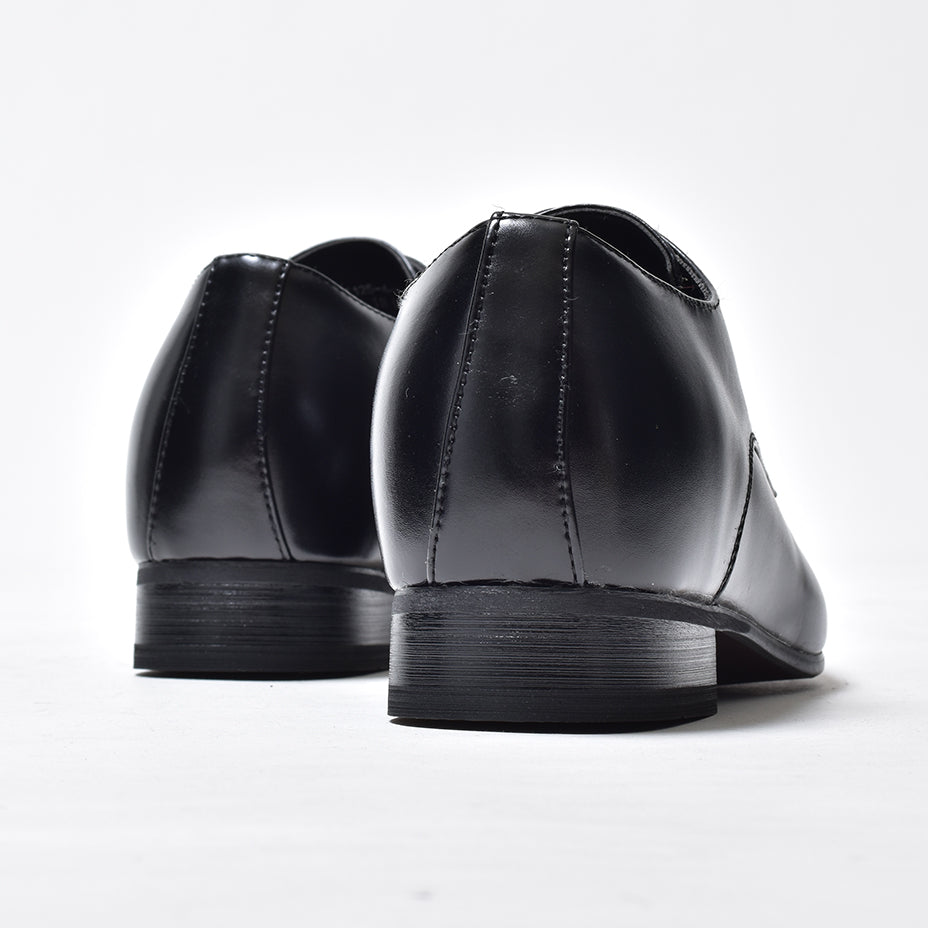 MM/ONE 6cm up long leg plain toe lace-up shoes