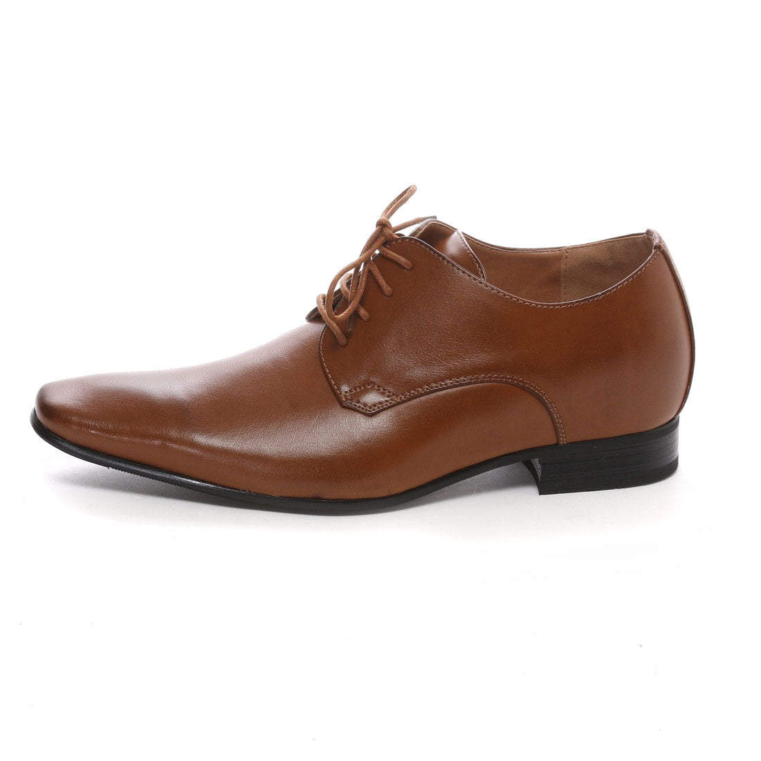 MM/ONE 6cm up long leg plain toe lace-up shoes