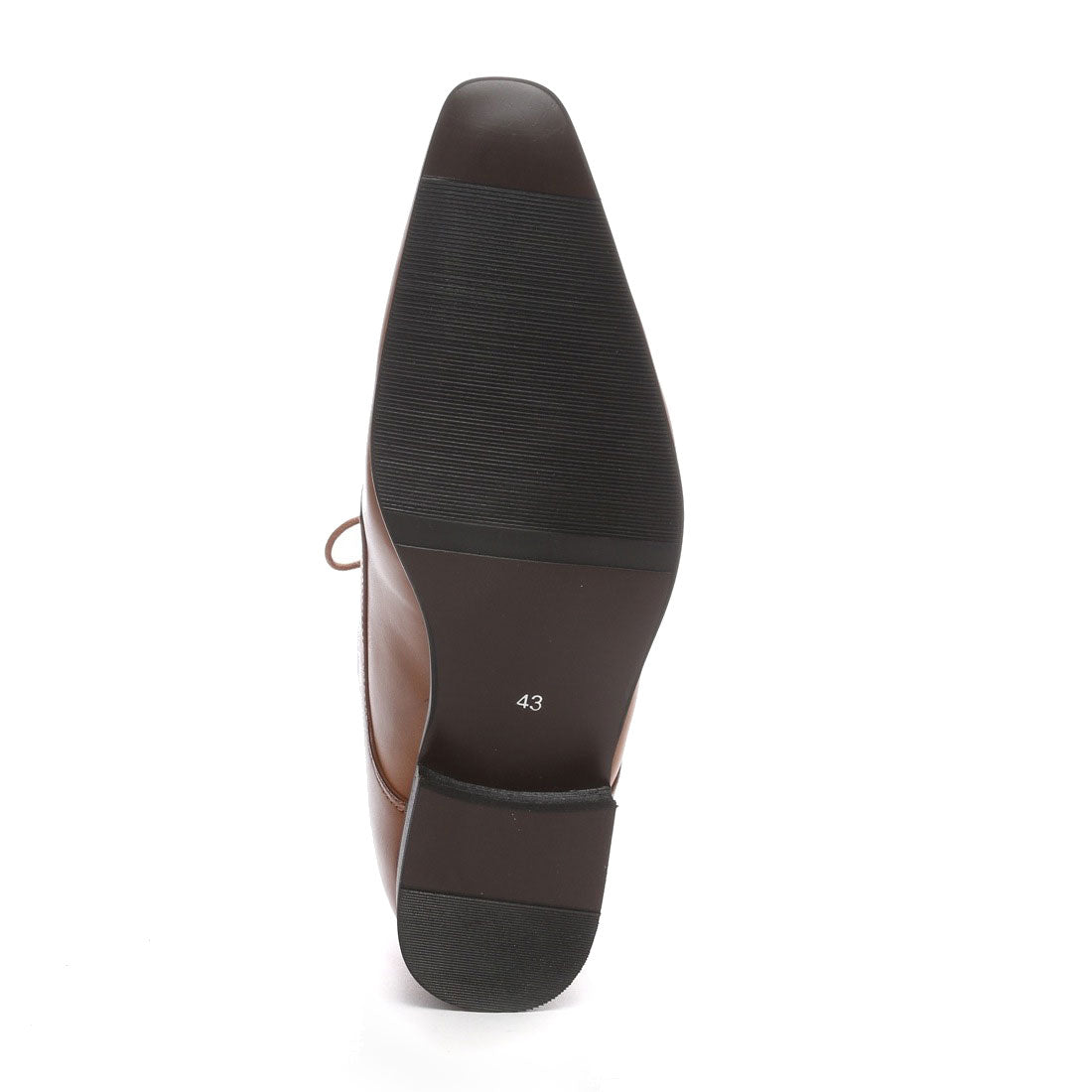MM/ONE 6cm up long leg plain toe lace-up shoes