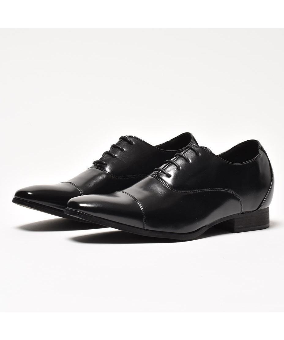 エムエムワン MM/ONE 6cmアップロングレッグストレートチップレースアップシューズ