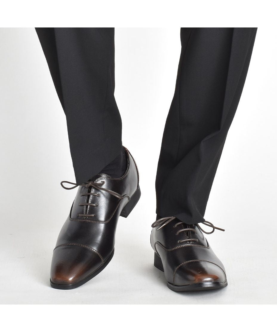 MM/ONE Straight-tip inner wing lace-up business shoes