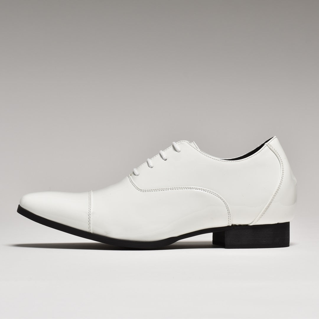 エムエムワン MM/ONE 6cmアップロングレッグストレートチップレースアップシューズ