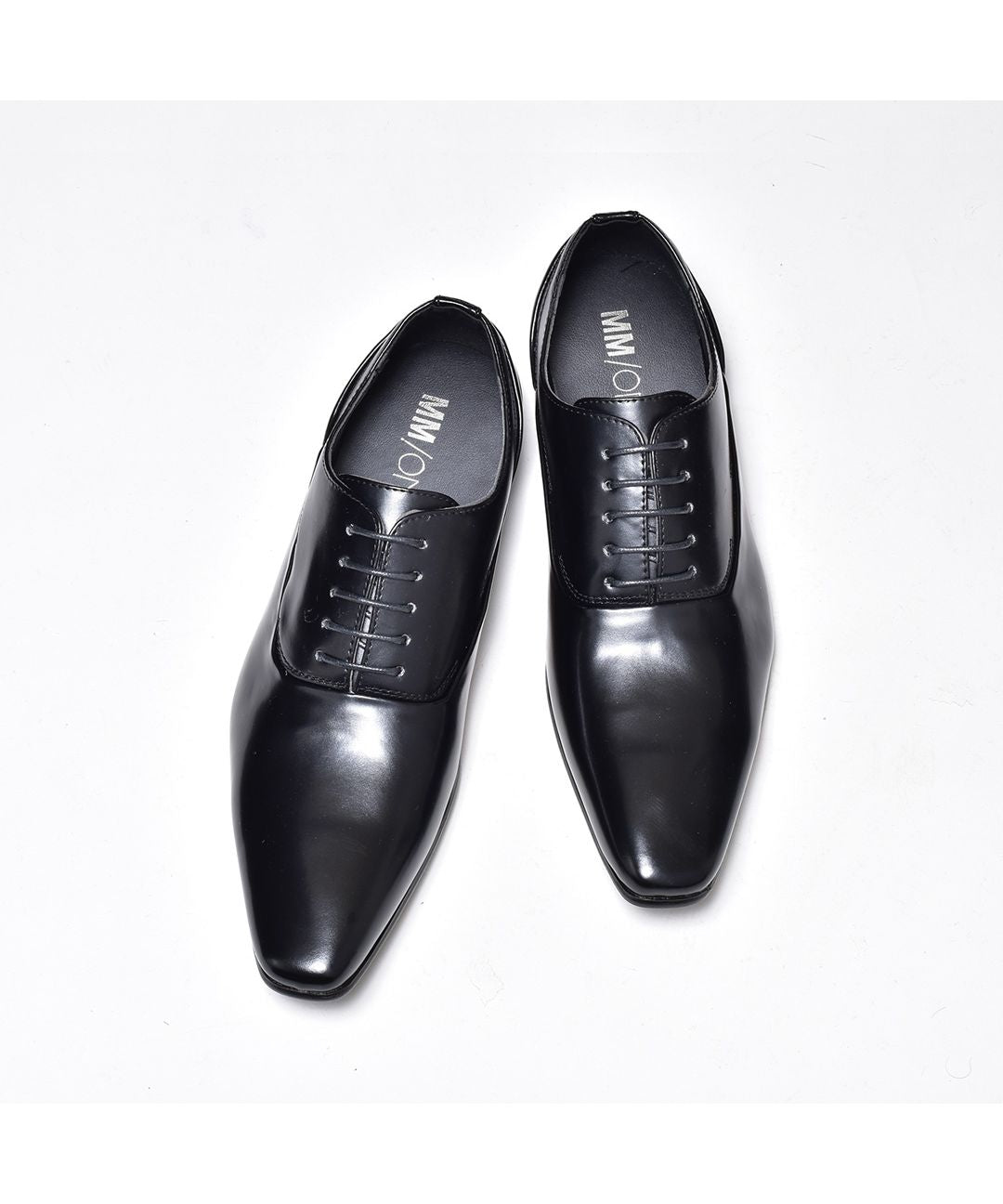 エムエムワン MM/ONE プレーントゥレースアップドレスシューズ