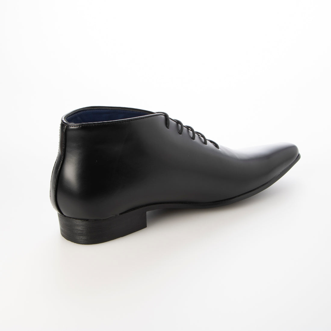 MM/ONE Hole Cut Design Plain Toe Dress Boots