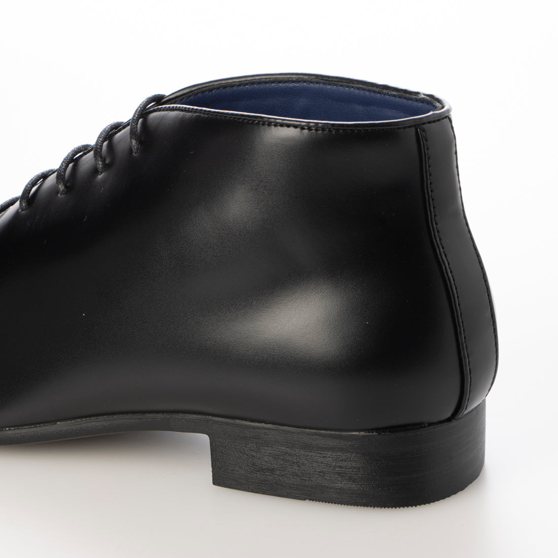 MM/ONE Hole Cut Design Plain Toe Dress Boots