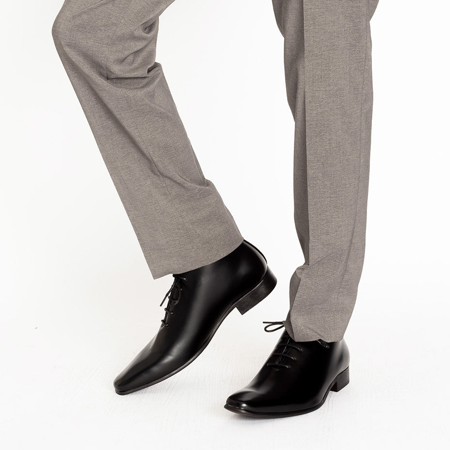 MM/ONE Hole Cut Design Plain Toe Dress Boots