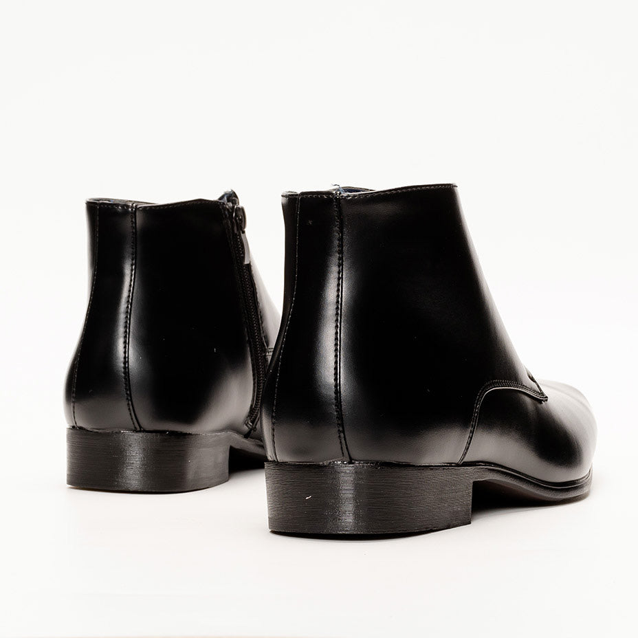 MM/ONE Plain Toe Wingtip Dress Boots