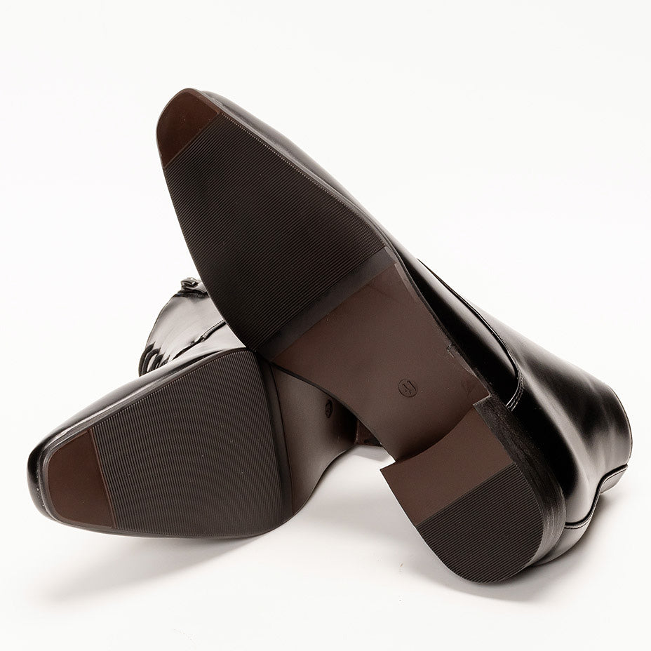 MM/ONE Plain Toe Wingtip Dress Boots