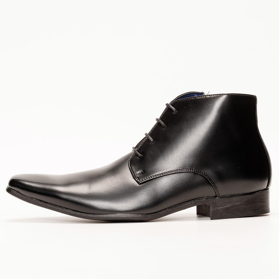 MM/ONE Plain Toe Wingtip Dress Boots