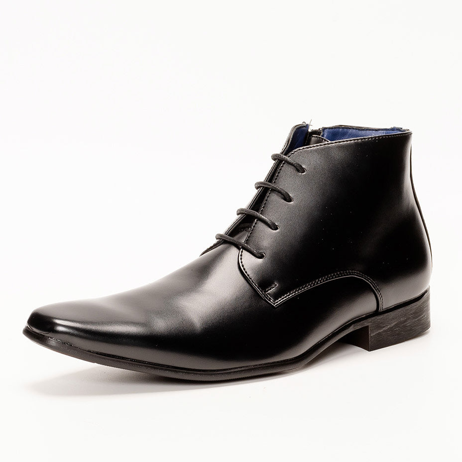 MM/ONE Plain Toe Wingtip Dress Boots