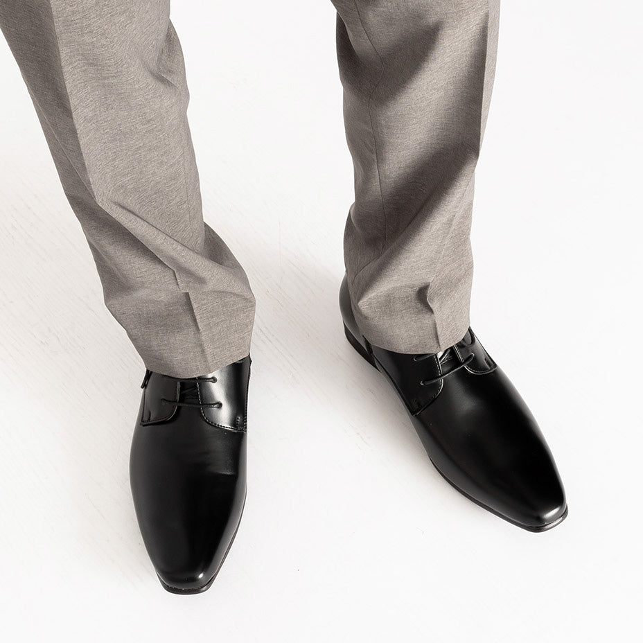 MM/ONE Plain Toe Wingtip Dress Boots