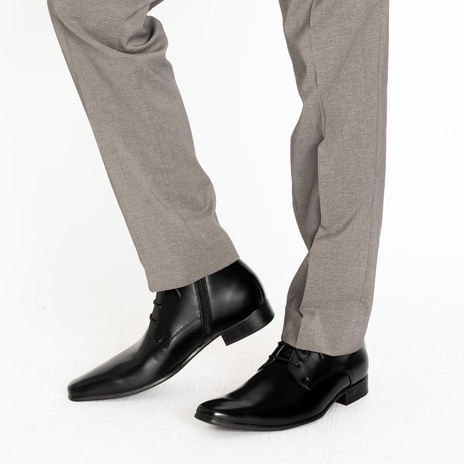 MM/ONE Plain Toe Wingtip Dress Boots
