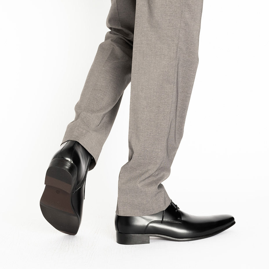 MM/ONE Plain Toe Wingtip Dress Boots
