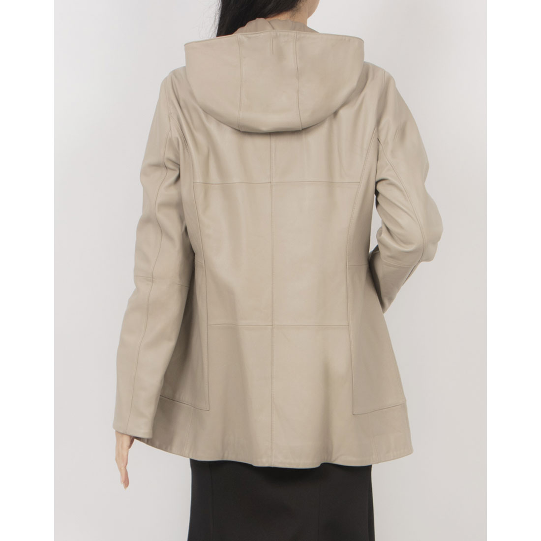 ノーザンワールド NORTHERN WORLD ラムレザー フーディージャケット （ベージュ） ベージュ