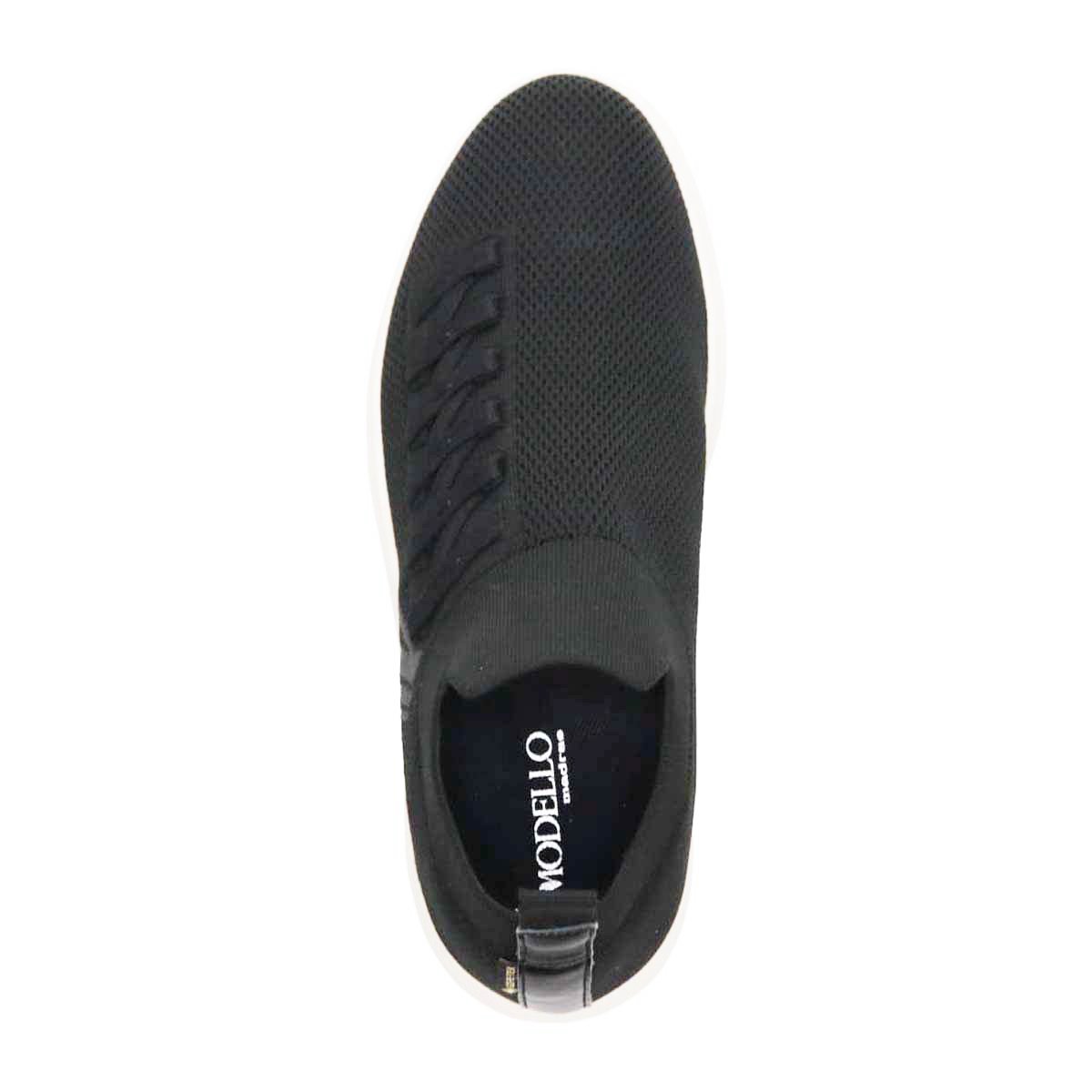 モデロ MODELLO 【GORE-TEX】「リカバリーインソール」搭載で指圧効果により血行を115％促進。 カジュアルニットスニーカー DM6526GR （ブラック） ブラック