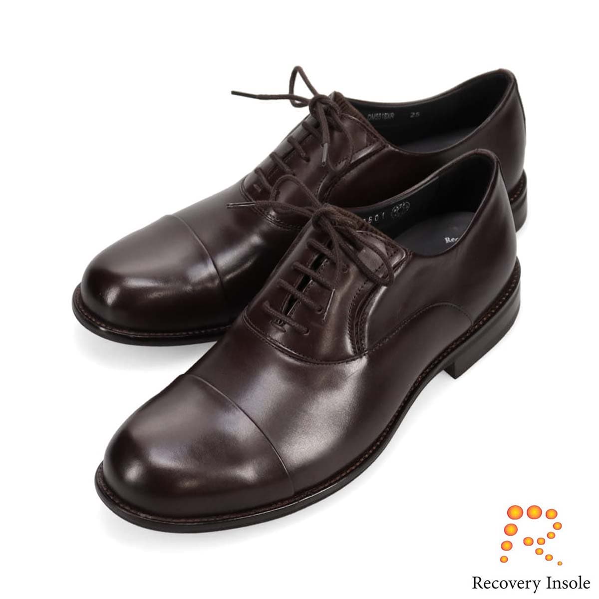 モデロ MODELLO 「リカバリーインソール」搭載で指圧効果により血行を115％促進。内羽根ストレートチップ ドレスシューズ DM5518XR （ダークブラウン） ダークブラウン