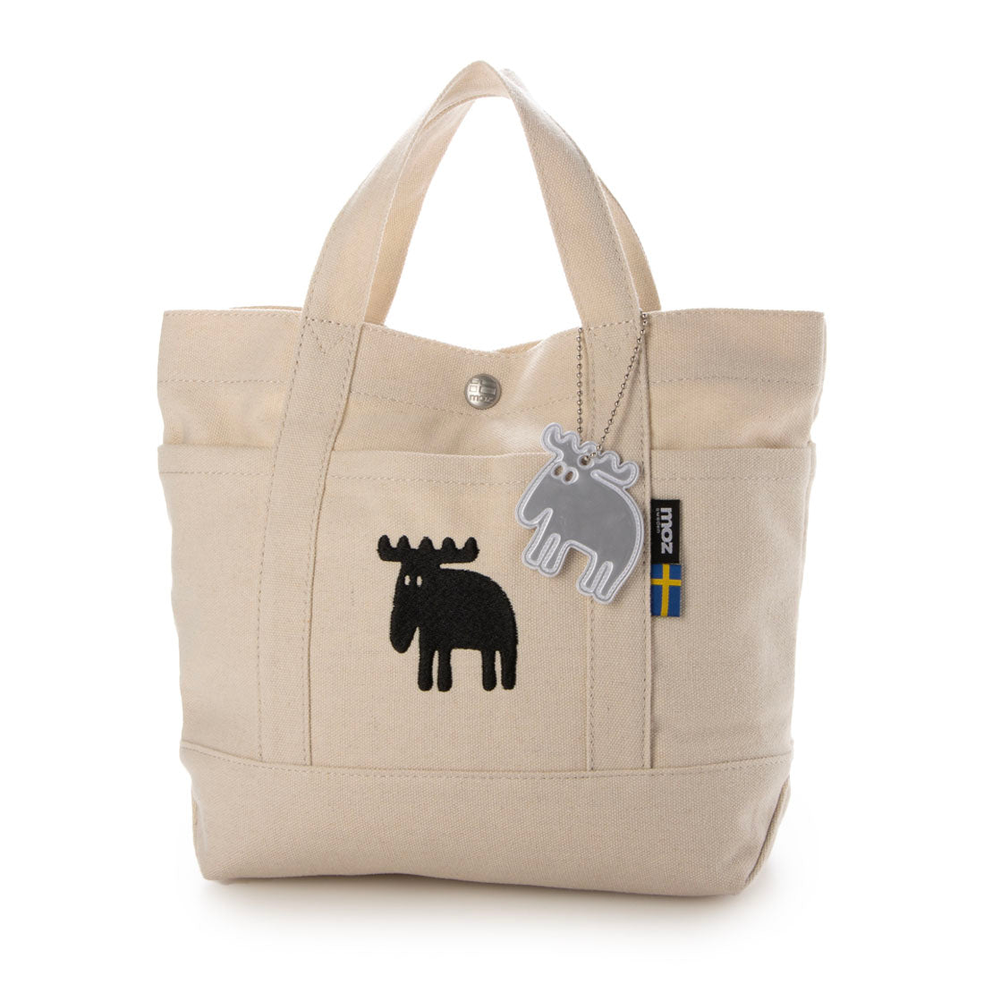 モズ moz キャンバス ランチトートバッグ （20.ホワイト） 20.ホワイト