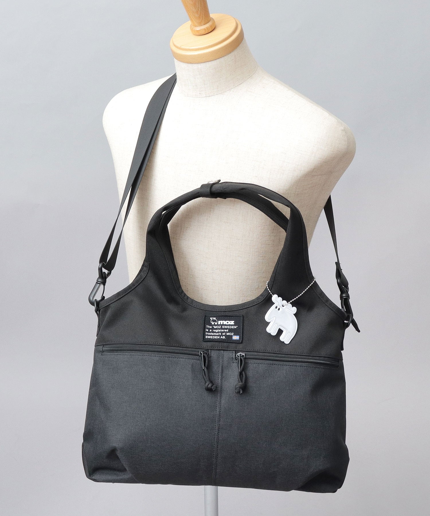モズ moz ハンドバッグ ショルダーバッグ レディース バッグ ブラック 2WAY