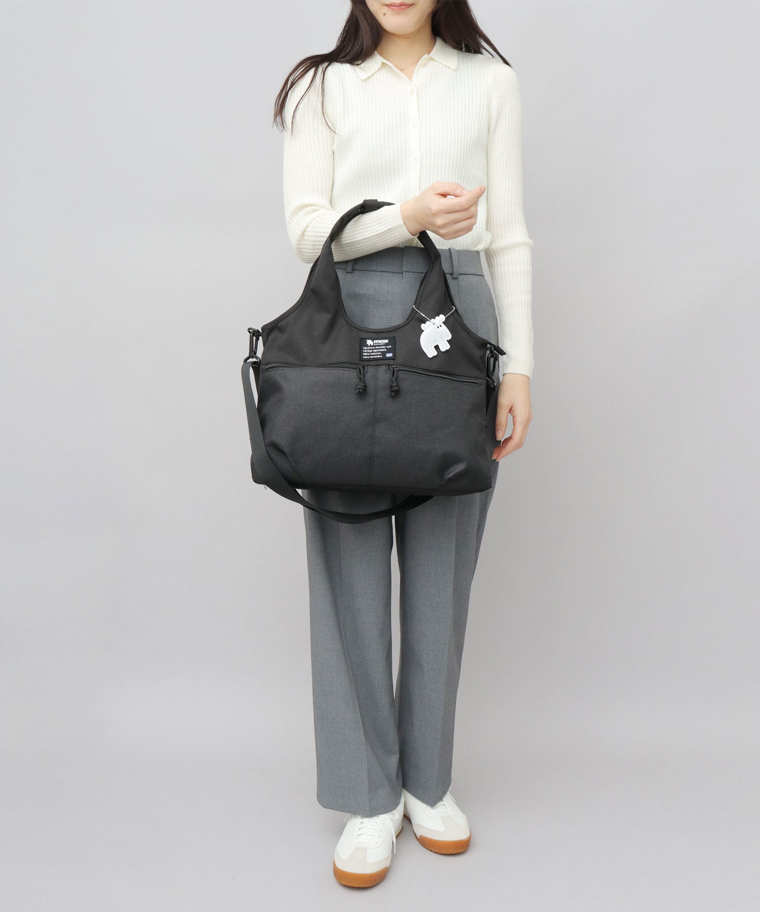 モズ moz ハンドバッグ ショルダーバッグ レディース バッグ ブラック 2WAY