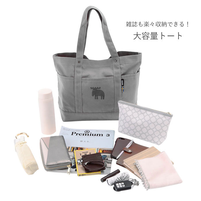 モズ moz moz 帆布 トートバッグ Lサイズ