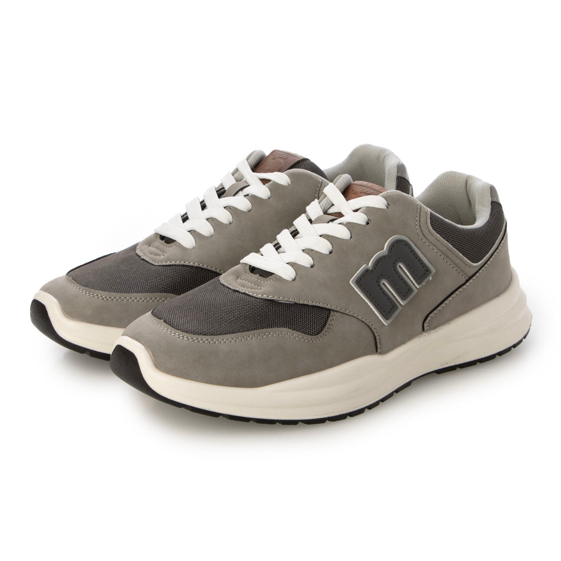 モズ moz MZ5224 MOZ メンズ おしゃれ 厚底 軽量 クッション スニーカー ウォーキング 足長 黒 グレー 歩きやすい （GRAY） GRAY
