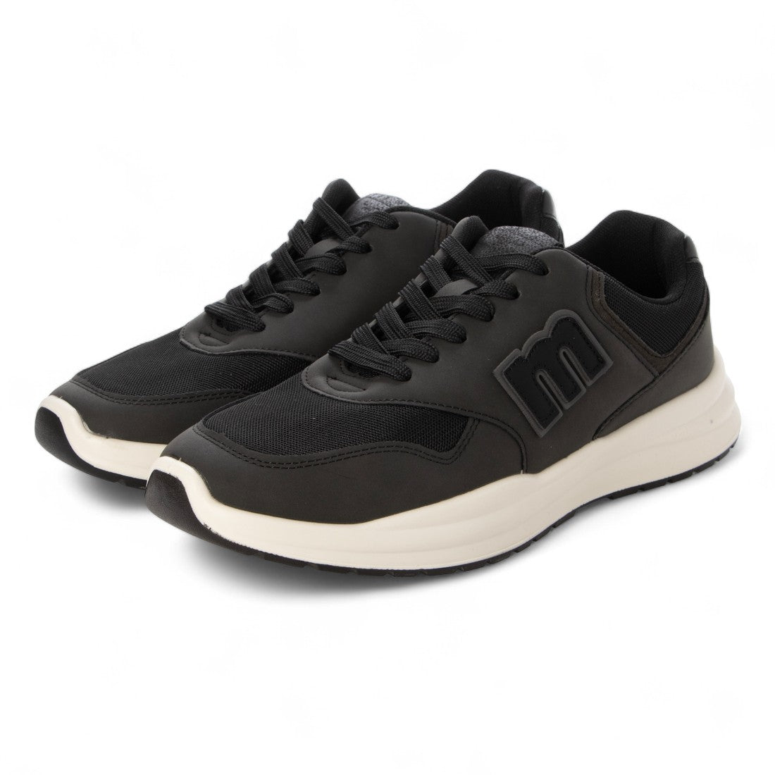 モズ moz MZ5224 MOZ メンズ おしゃれ 厚底 軽量 クッション スニーカー ウォーキング 足長 黒 グレー 歩きやすい （BLACK） BLACK
