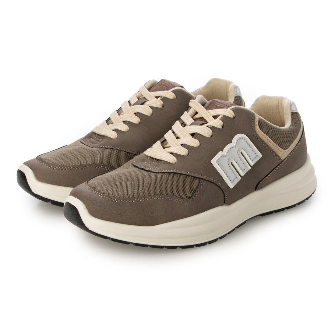モズ moz MZ5224 MOZ メンズ おしゃれ 厚底 軽量 クッション スニーカー ウォーキング 足長 黒 グレー 歩きやすい （KHAKI） KHAKI
