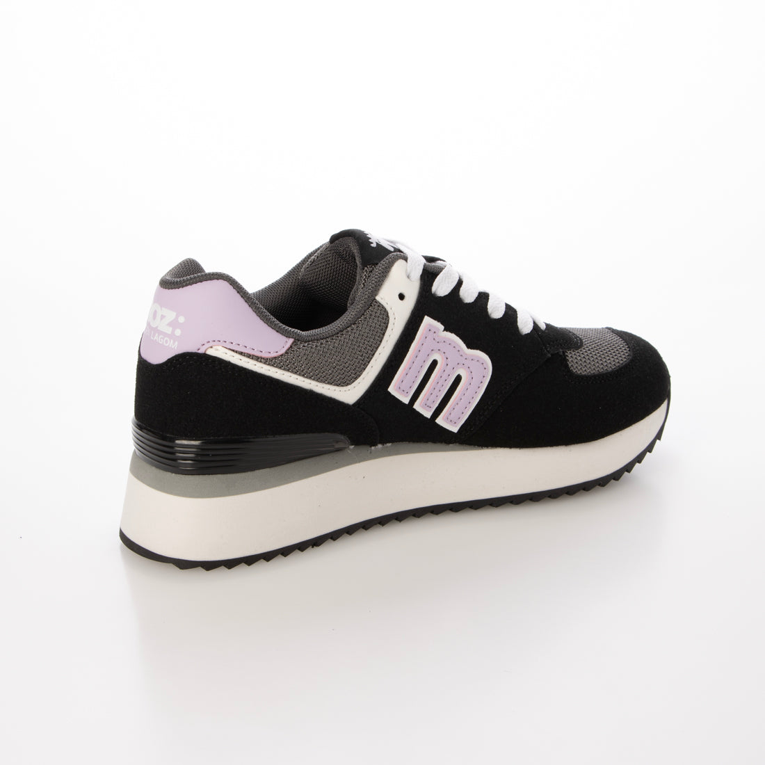 モズ moz レディース スニーカー 厚底 モズ:スウェーデン ローゴン MOZ:SWEDEN LAGOM 4267 （ブラック） ブラック