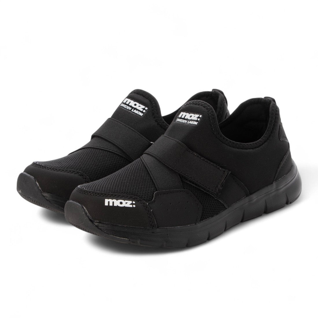 モズ moz レディース スニーカー スリッポン moz: SWEDEN LAGOM モズ スウェーデンローゴン 25296 （ブラック） ブラック