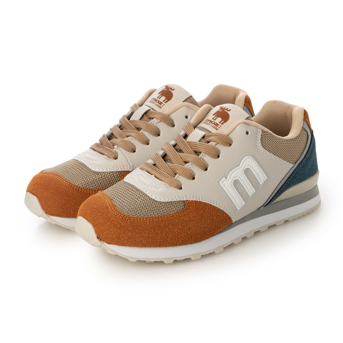 モズ moz moz モズ MZ10255 スニーカー レディース 軽い 疲れない  靴 おしゃれ 白 黒 疲れない 歩きやすい （BROWN/BEIGE） BROWN/BEIGE