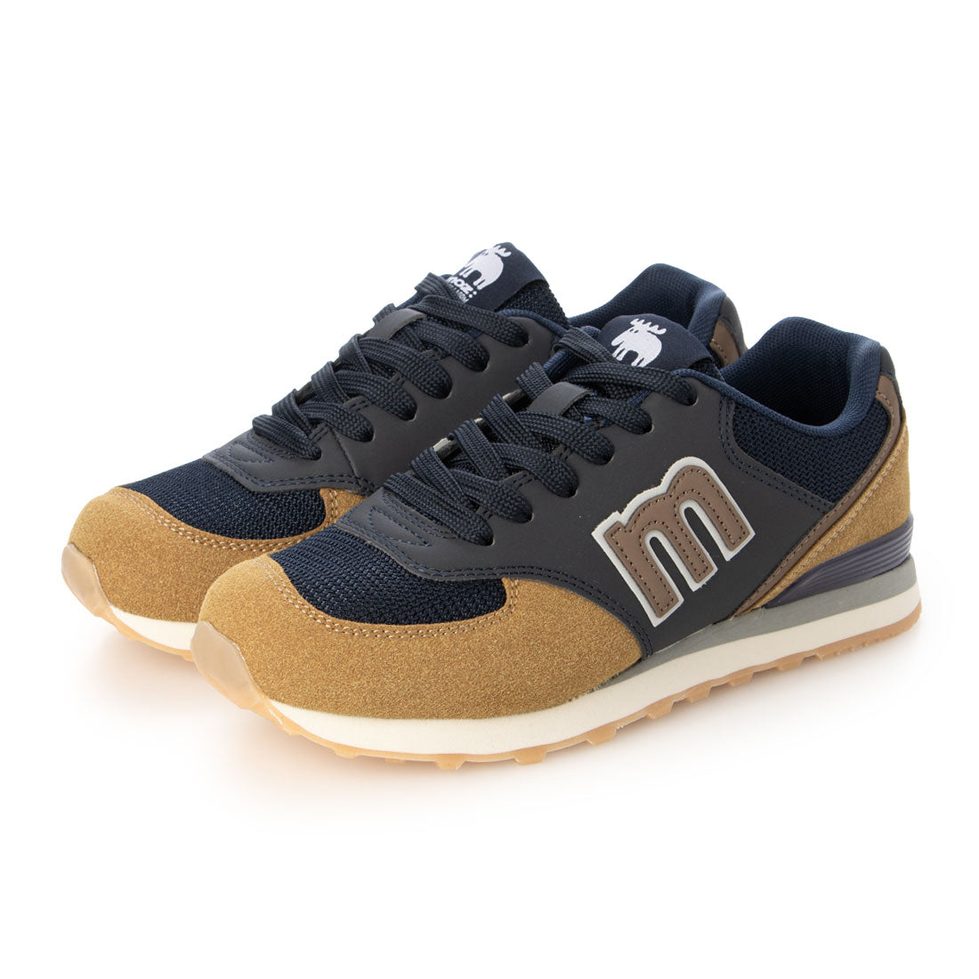 モズ moz moz モズ MZ10255 スニーカー レディース 軽い 疲れない  靴 おしゃれ 白 黒 疲れない 歩きやすい （NAVY/ROWN） NAVY/ROWN