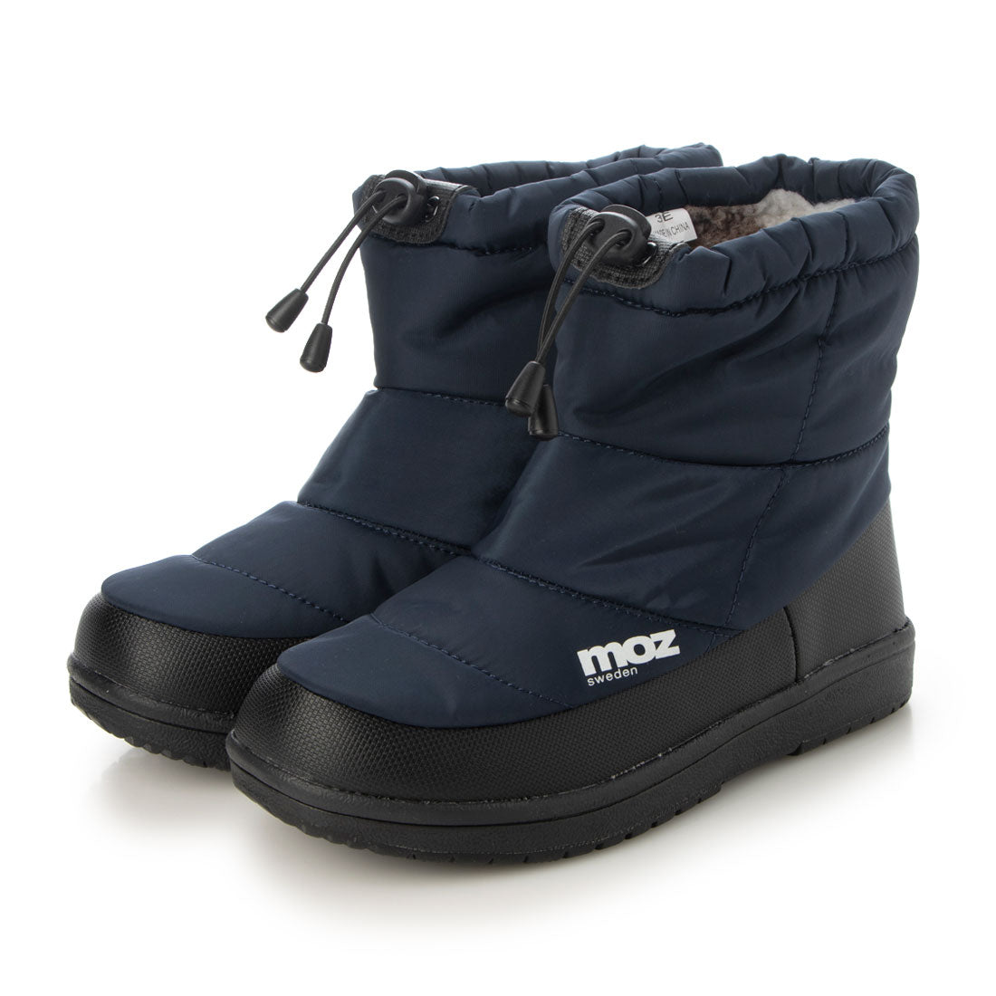モズ moz mz7000 ブーツ レディース ミドル ショート 防水  防滑 moz モズ ムートン 歩きやすい 軽量 黒 ハーフ  ロング,NAVY