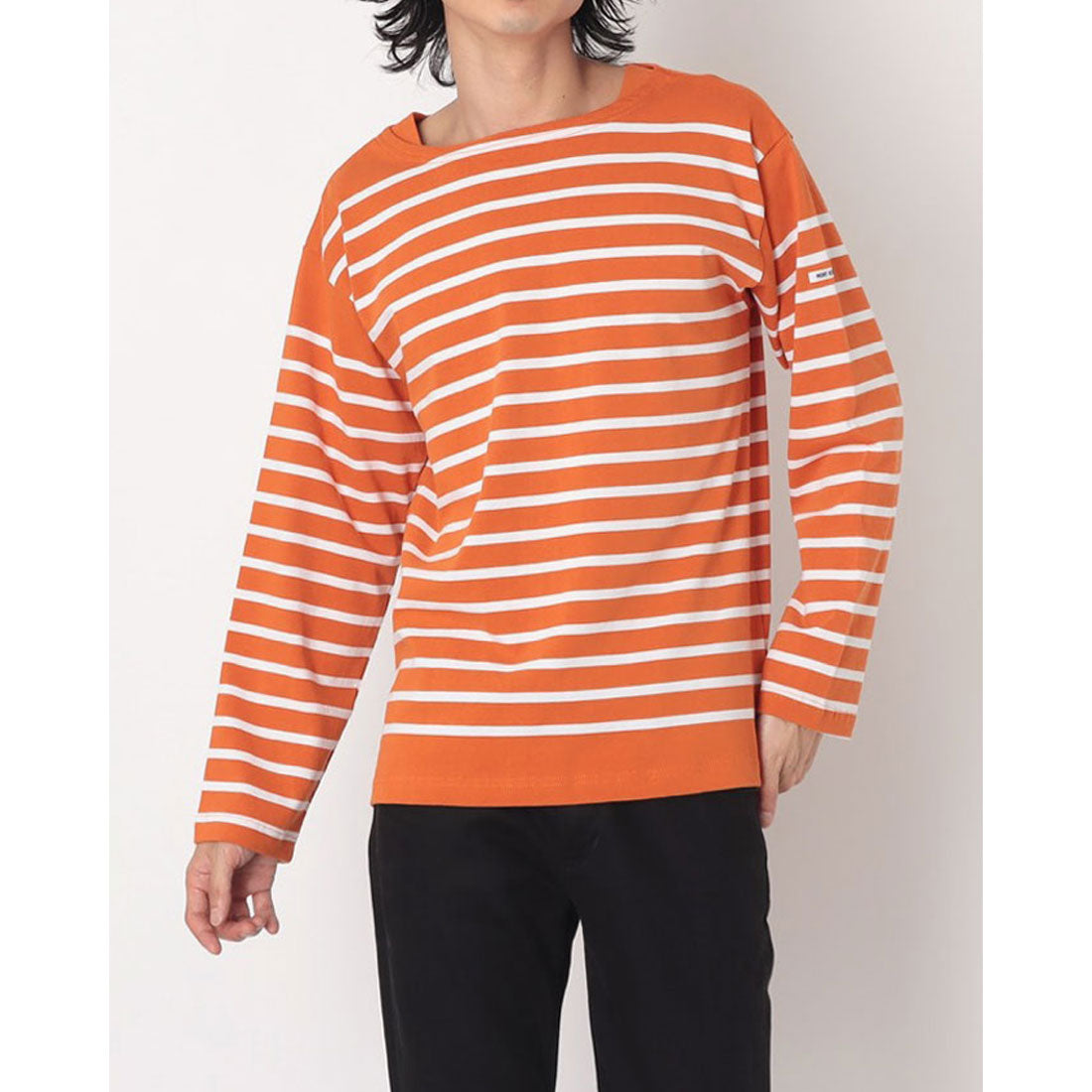 モン ケメル MONT KEMMEL MONT KEMMEL モンケメル カットソー ロンT 長袖 Tシャツ ボーダー BASQUE SHIRT BORDER （オレンジ×ホワイト） オレンジ×ホワイト