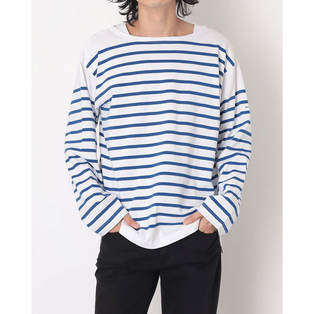 モン ケメル MONT KEMMEL MONT KEMMEL モンケメル カットソー ロンT 長袖 Tシャツ ボーダー BASQUE SHIRT BORDER （ホワイト×ブルー） ホワイト×ブルー