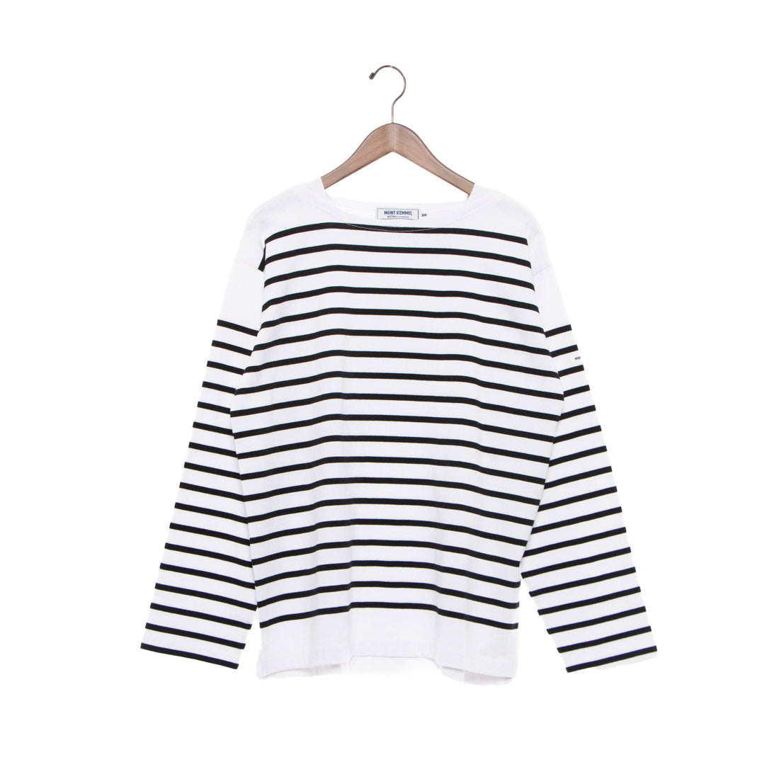 モン ケメル MONT KEMMEL MONT KEMMEL モンケメル カットソー ロンT 長袖 Tシャツ ボーダー BASQUE SHIRT BORDER （ホワイト×ブラック） ホワイト×ブラック