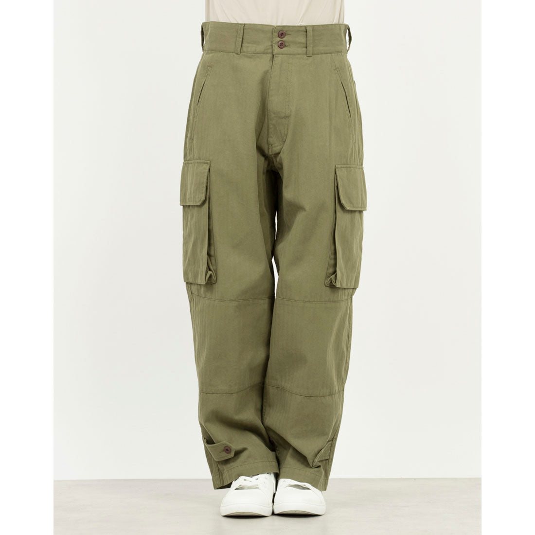 モン ケメル MONT KEMMEL MONT KEMEL M-47 CARGO PANTS COTTON HERRINGBONE モンケメル M-47カーゴパンツ （ブラック） ブラック