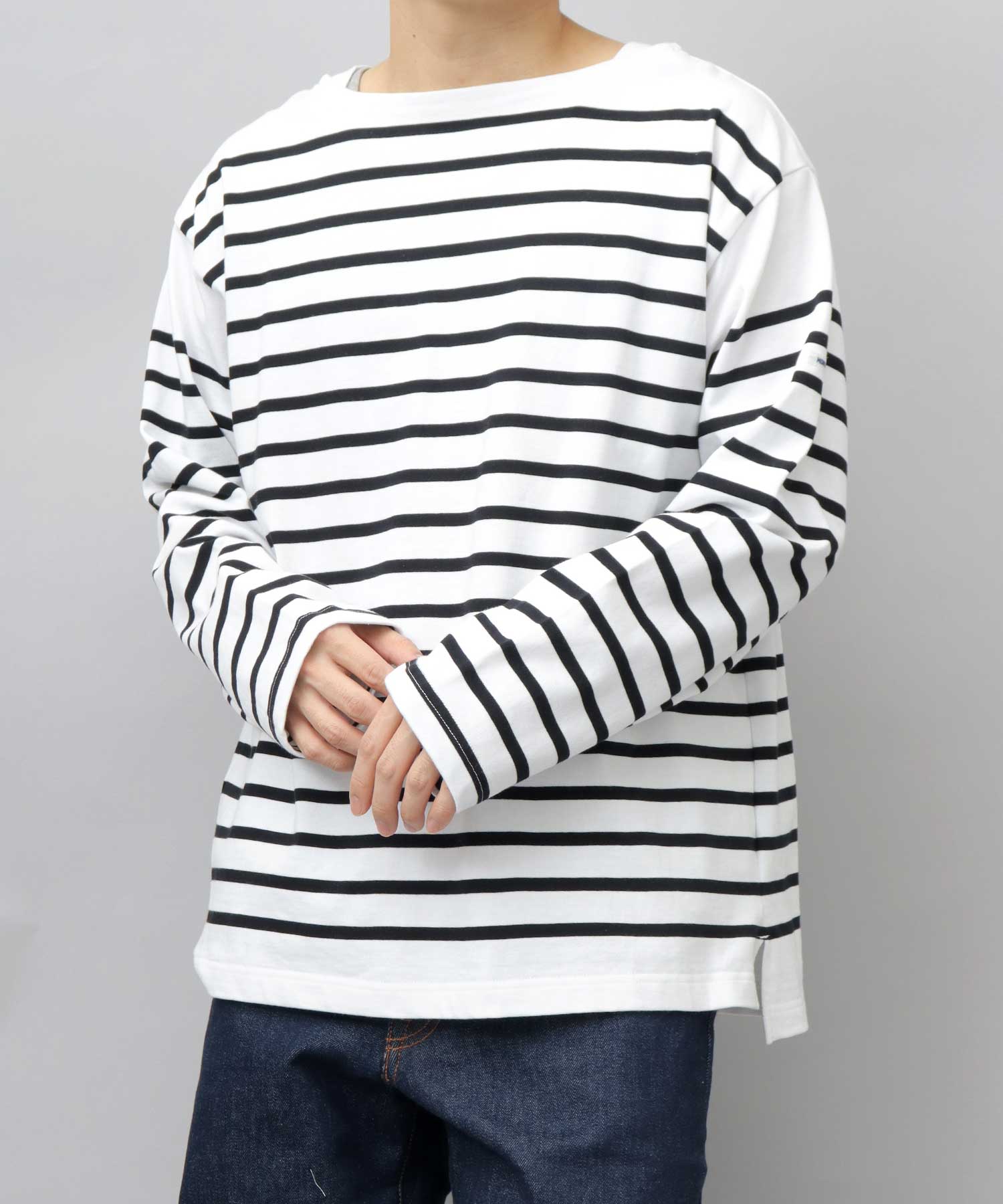 Mont KEMMEL Basque Shirt Border Oversized Long Sleeve T-Shirt Men's Large Size
