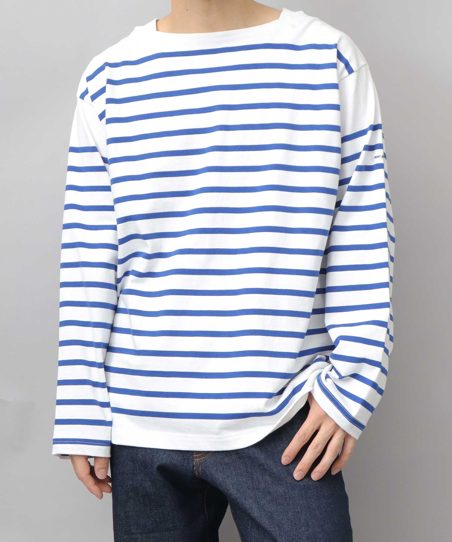 Mont KEMMEL Basque Shirt Border Oversized Long Sleeve T-Shirt Men's Large Size