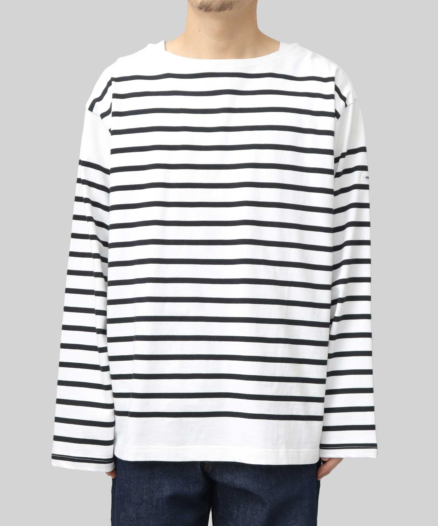 Mont KEMMEL Basque Shirt Border Oversized Long Sleeve T-Shirt Men's Large Size