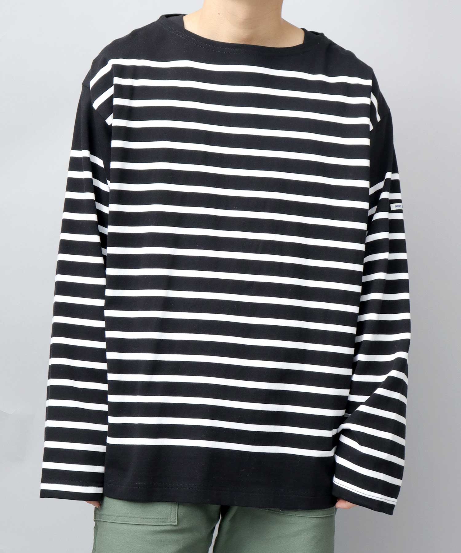 Mont KEMMEL Basque Shirt Border Oversized Long Sleeve T-Shirt Men's Large Size
