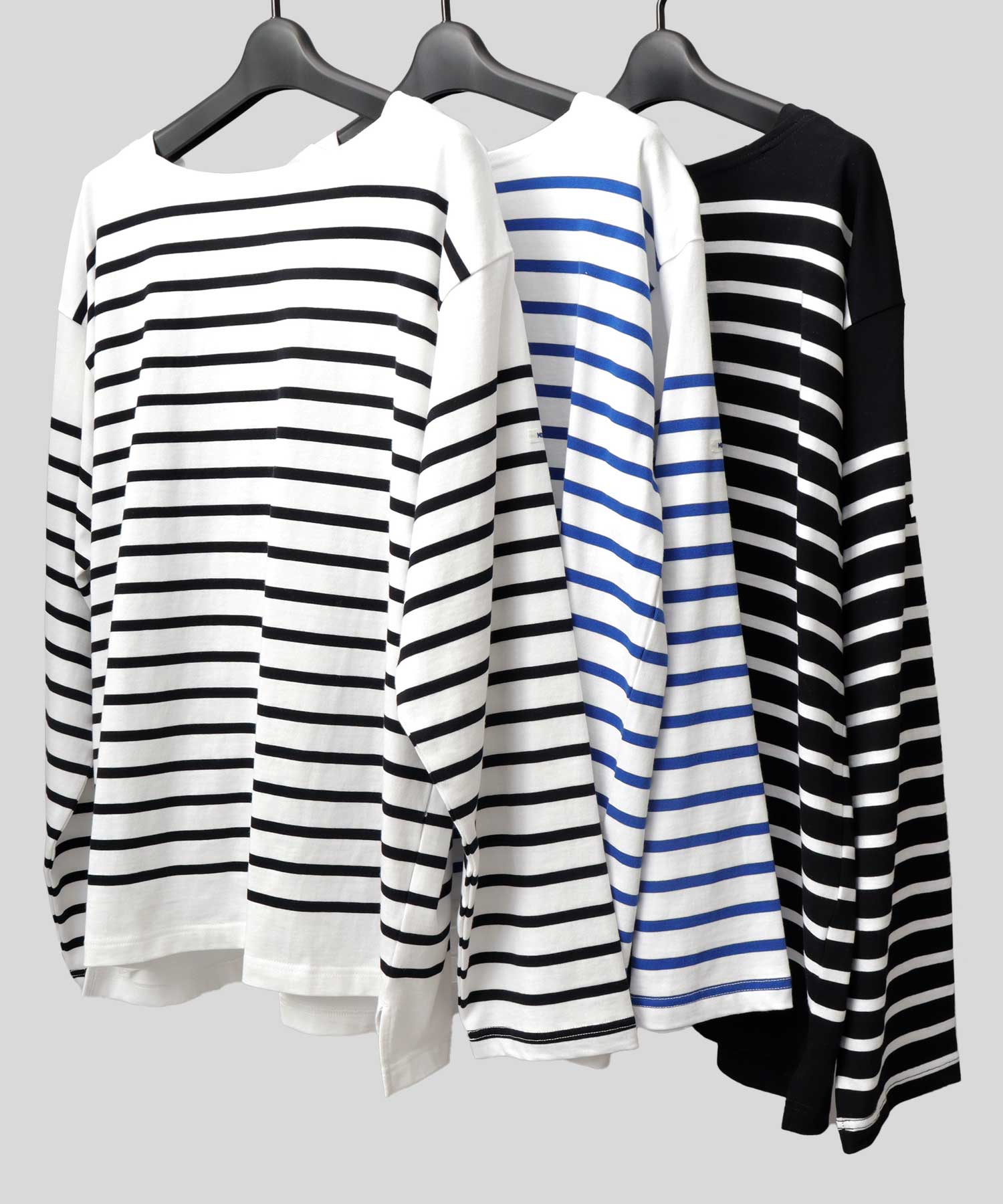 Mont KEMMEL Basque Shirt Border Oversized Long Sleeve T-Shirt Men's Large Size