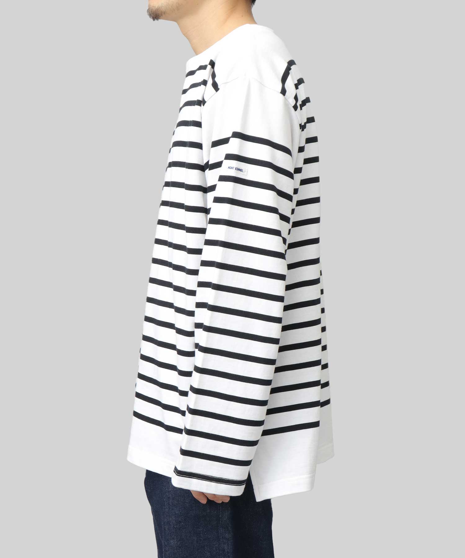 Mont KEMMEL Basque Shirt Border Oversized Long Sleeve T-Shirt Men's Large Size