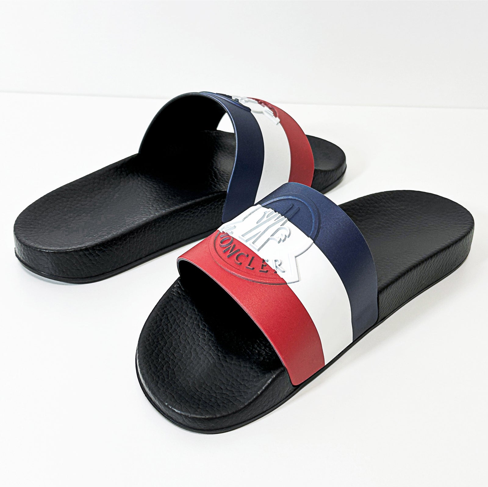 モンクレール MONCLER MONCLER BASILE トリコロール サンダル 4C0002001A49 ブラック メンズ （ブラック） ブラック